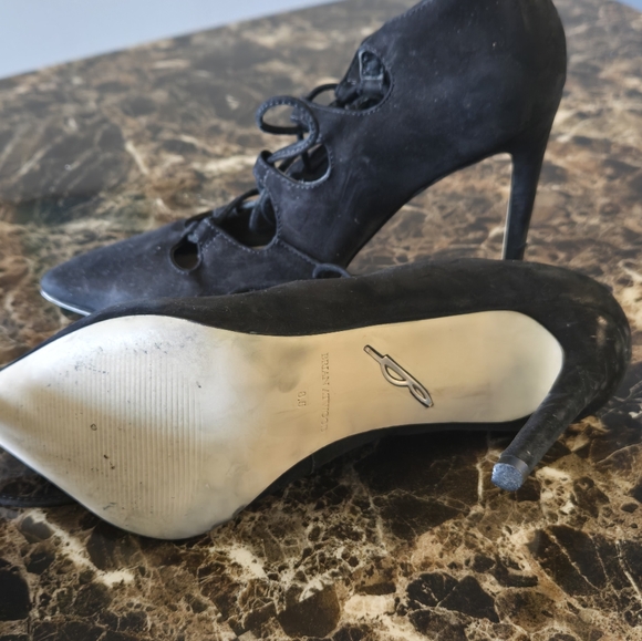 Black Suede Heels - Picture 3 of 3